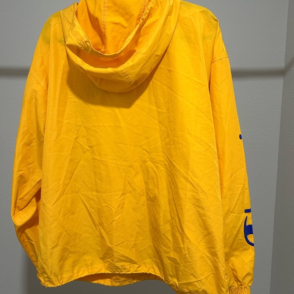 Champion Bright Yellow Hooded Jacket vintage - Picture 5 of 7